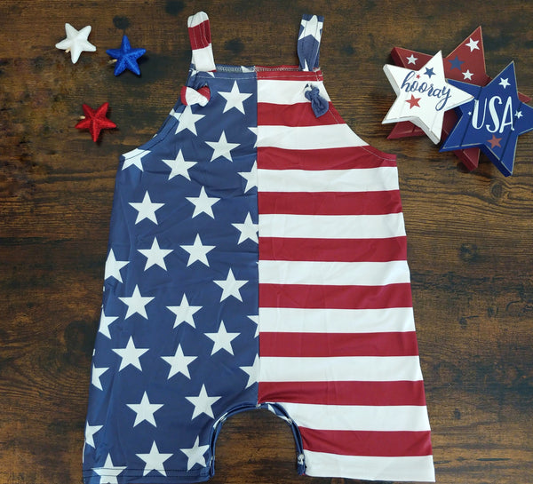 Flag Knotted Overalls