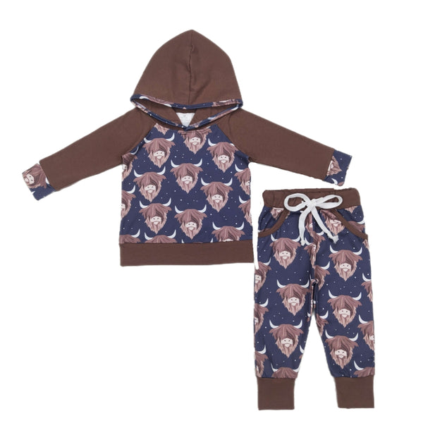Cow Hooded Set