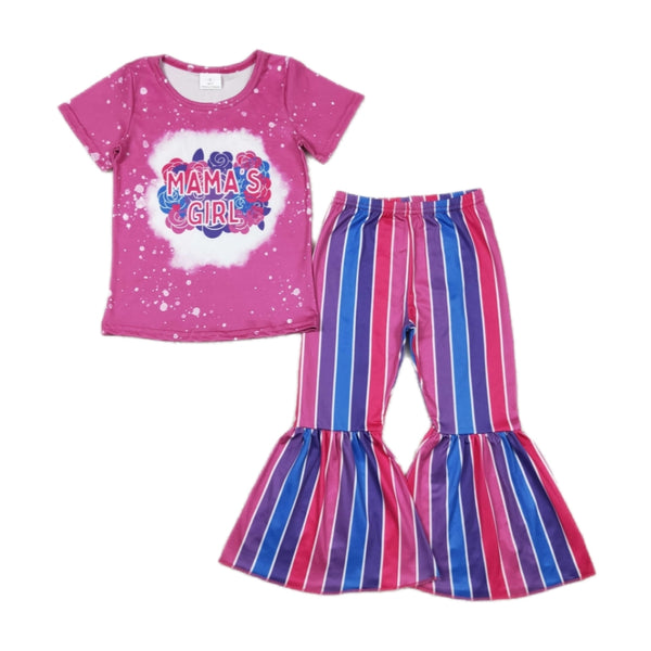 Mama's Girl Striped Bell Set