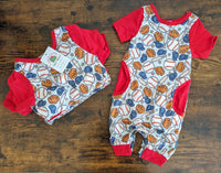 Baseball Romper