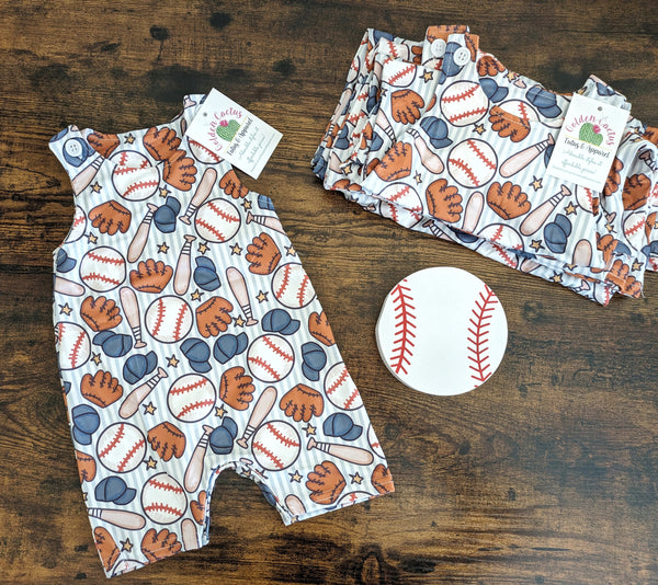 Baseball Tank Romper