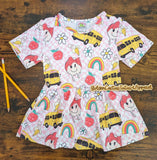 School Smiley Tee & Peplum