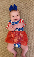 Patriotic Skirted Leotard