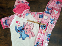 Conjuntos de sudadera con capucha Stitch Love