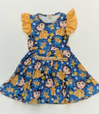 Button Eyes Twirl Dress