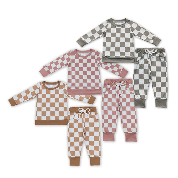 Checkered Pants Sets