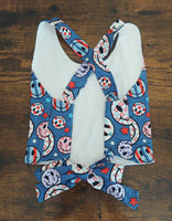 Patriotic Smiley Tops