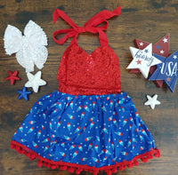 Bomb Pop Skirted Romper