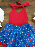 Bomb Pop Skirted Romper