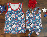 Patriotic Smiley Tops