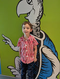 Cat Striped Polo