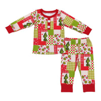 Pijamas navideños de patchwork