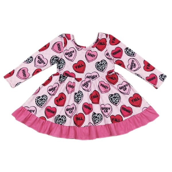 Westernkleid mit Candy Hearts