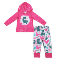 Conjunto de sudadera con capucha Dino Love