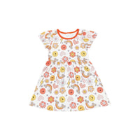 Neutrales Smiley-Kleid