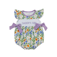 Purple Floral Daddy's Girl Romper