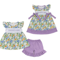 Florale Papa's Mädchen Sets