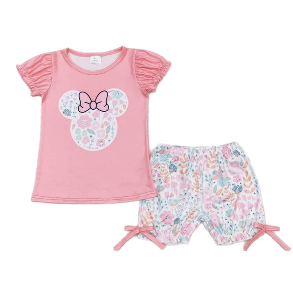 Shorts-Set mit Maus-Schleife