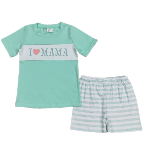 Mint Mama's Boy Set