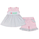 Pink Embroidered Daddy Sets