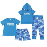 Blue Camo I Love Dad Sets