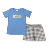 Bestickte „I Love Daddy“-Sets