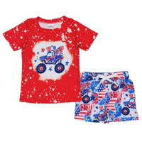 Patriotic Monster Truck Set