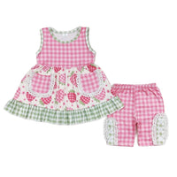 Strawberry Gingham Sets