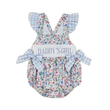 Blue Floral Daddy's Girl Romper