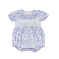 Lavender Floral Daddy's Girl Romper