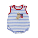 Embroidered Patriotic Dog Sets