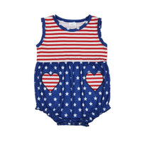 Flag Heart Romper