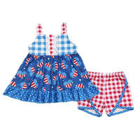 Gingham Patriotic Set