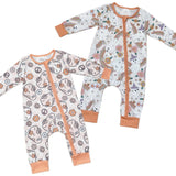 Groovy Ghost Zip Up Rompers