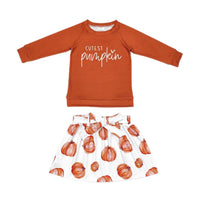 Cutest Pumpkin Skirt Set