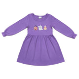 Purple Embroidered Ghost Sets