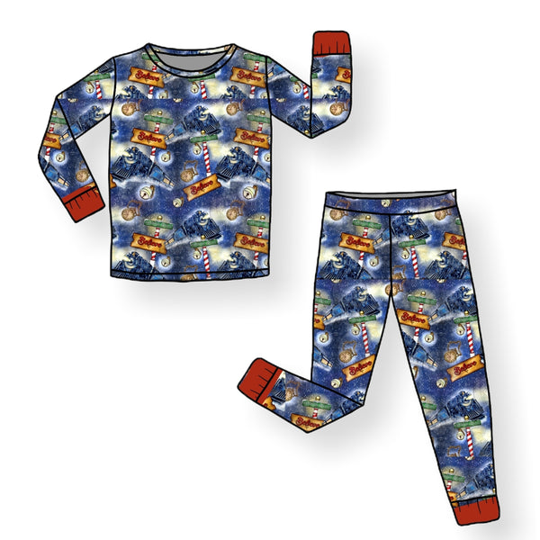 Winter Train Family Pajamas - KIDS (PRE-PRODUCTION. 4-5 WEEK TAT)