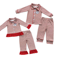 Embroidered Santa Christmas Pajamas