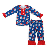 Blue Santa Pajamas