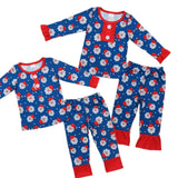 Blue Santa Pajamas