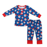 Blue Santa Pajamas