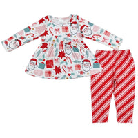 Santa Striped Set