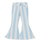 Light Pink & Blue Striped Flares