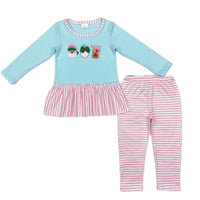 Embroidered Pink Christmas Sets