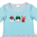 Embroidered Pink Christmas Sets