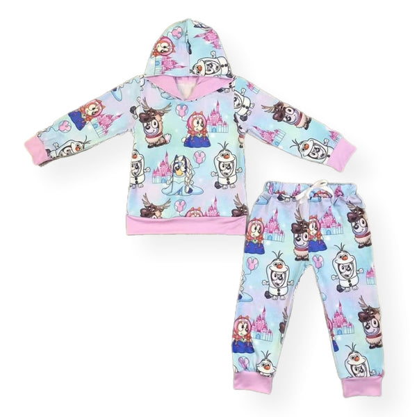 Frozen Dog Hoodie Set