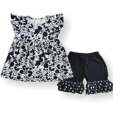 Black & White Mouse Shorts Sets