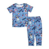 Blue Love Pajamas