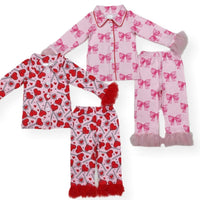 Boa Trimmed Valentine Pajamas