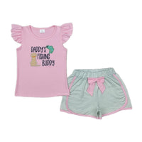 Embroidered Daddy's Fishing Buddy Sets